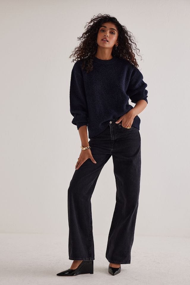 Anthropologie wide hot sale leg jeans