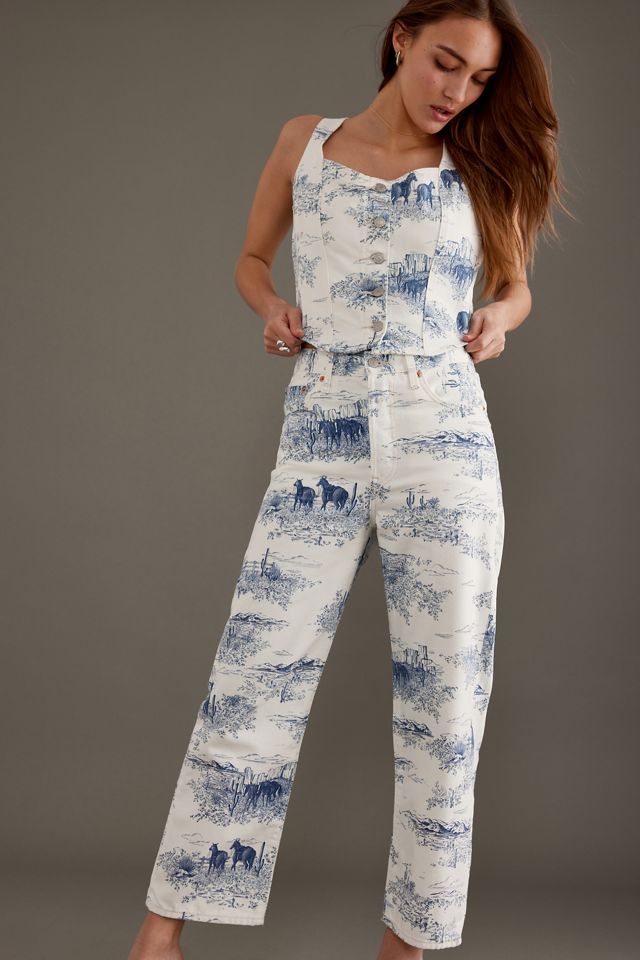 Levi's Ribcage HighRise StraightLeg Ankle Jeans Anthropologie UK