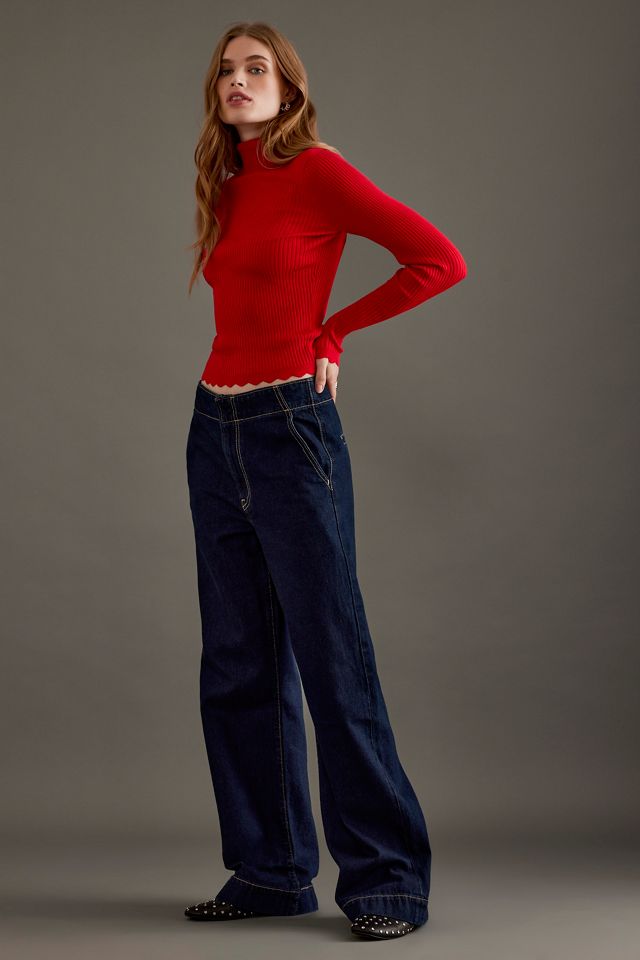 Levi's Ribcage High-Rise Wide-Leg Zugeschnittene Jeans #3