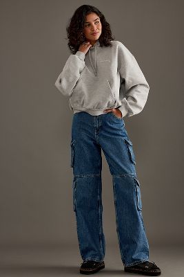 Shop Dr Denim Dr. Denim Donna Relaxed Cargo Jeans In Blue