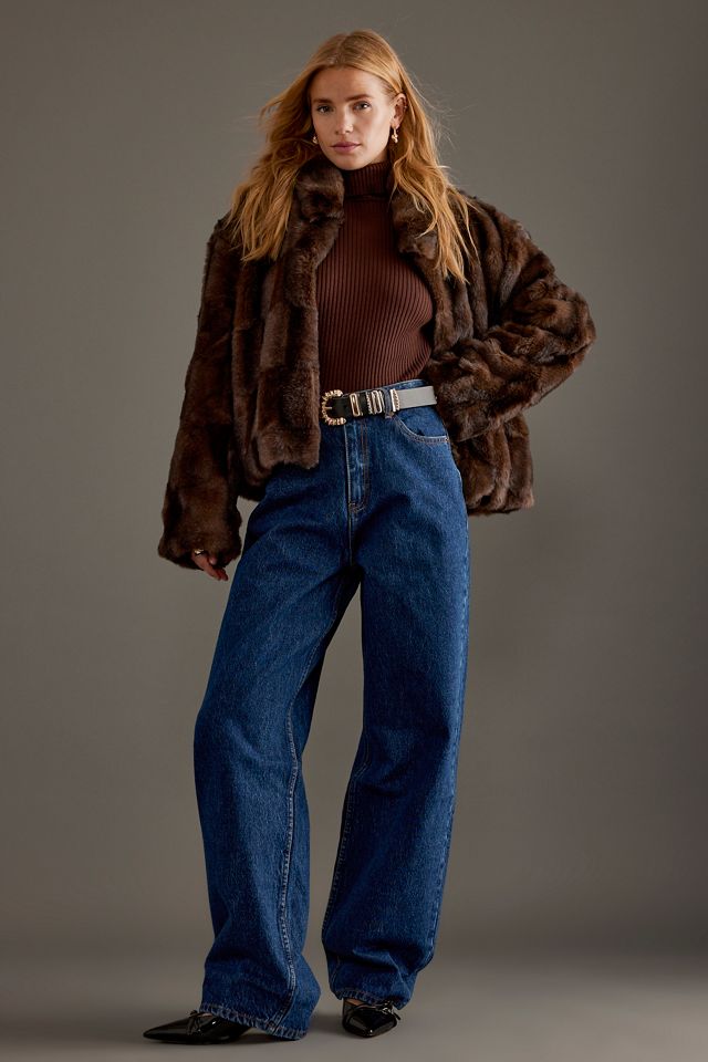 Dina Darling HR Wide Leg Seam Jeans main image 0