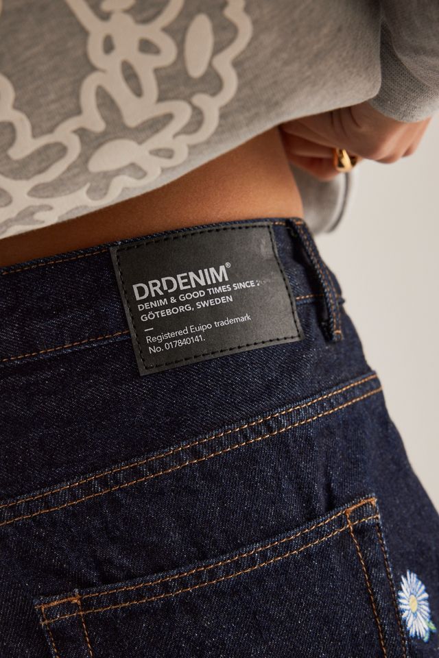 Dr. Denim Donna Floral Embroidered Straight-Leg Jeans #5