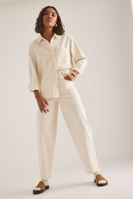 Selected Ebba High-Rise Barrel Jeans