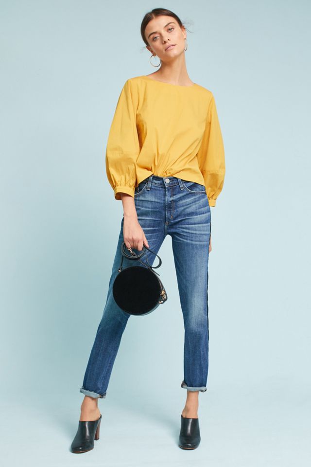 McGuire Striped Vintage Mid-Rise Slim Jeans #1
