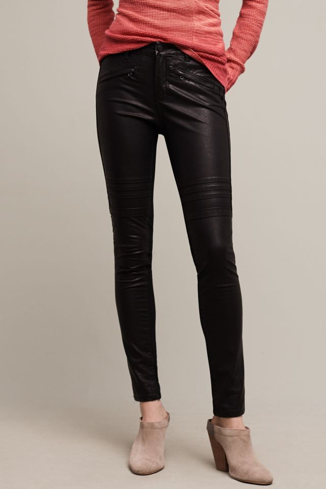 Pilcro Vegan Leather Ponte Jeans #1