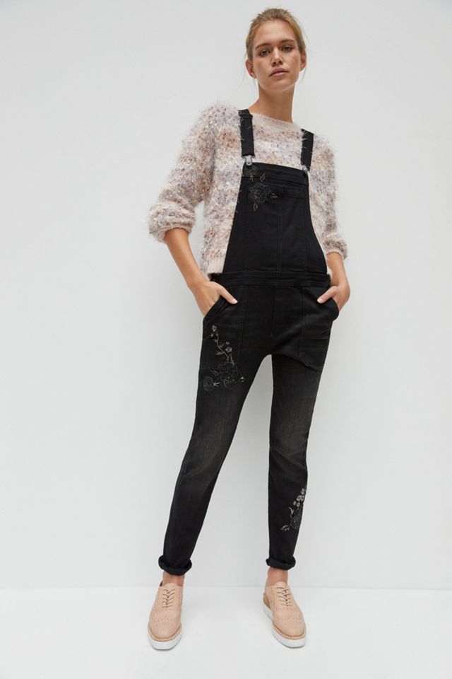Driftwood Olivia Embroidered Overalls | Anthropologie display picture 1