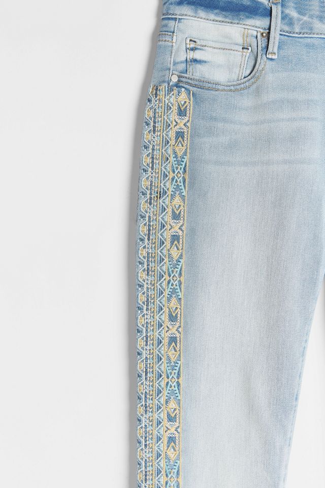 Driftwood Jackie Embroidered Mid-Rise Skinny Jeans #2