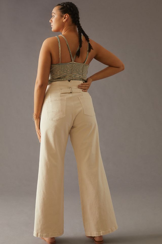 The Kit High-Rise Wide-Leg Utility Trousers by Pilcro #8
