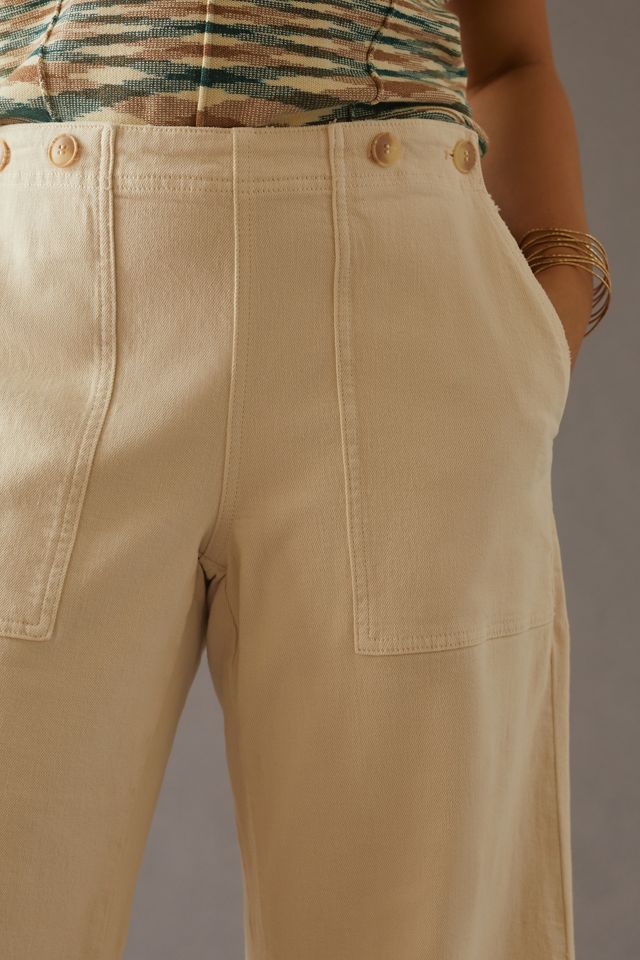 The Kit High-Rise Wide-Leg Utility Trousers by Pilcro #9