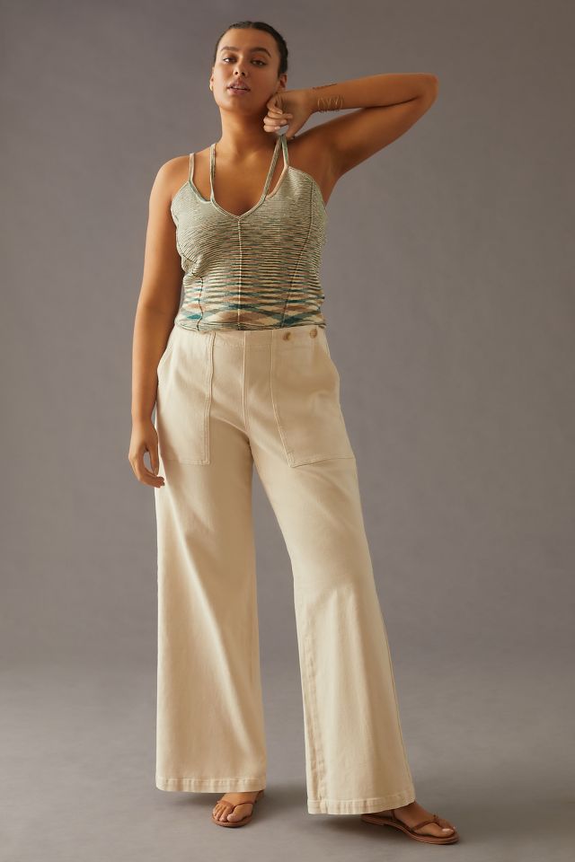 The Kit High-Rise Wide-Leg Utility Trousers by Pilcro #6