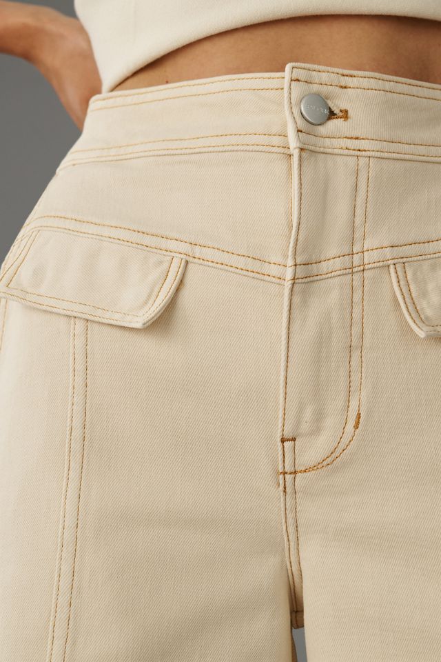 Pilcro High-Rise Crop Wide-Leg Utility Jeans #3