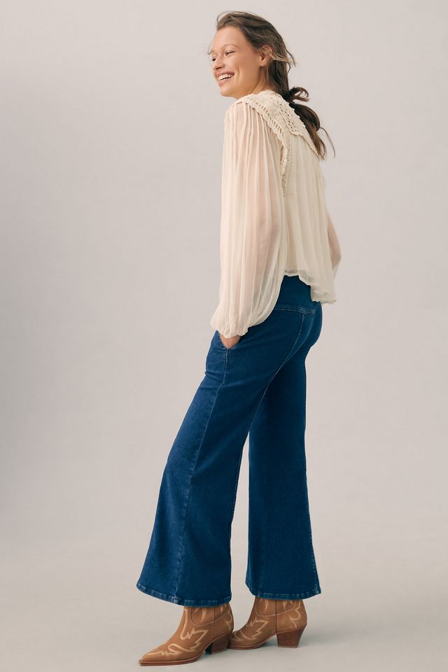 Pilcro Seamed Mid-Rise Crop Flare Jeans #2