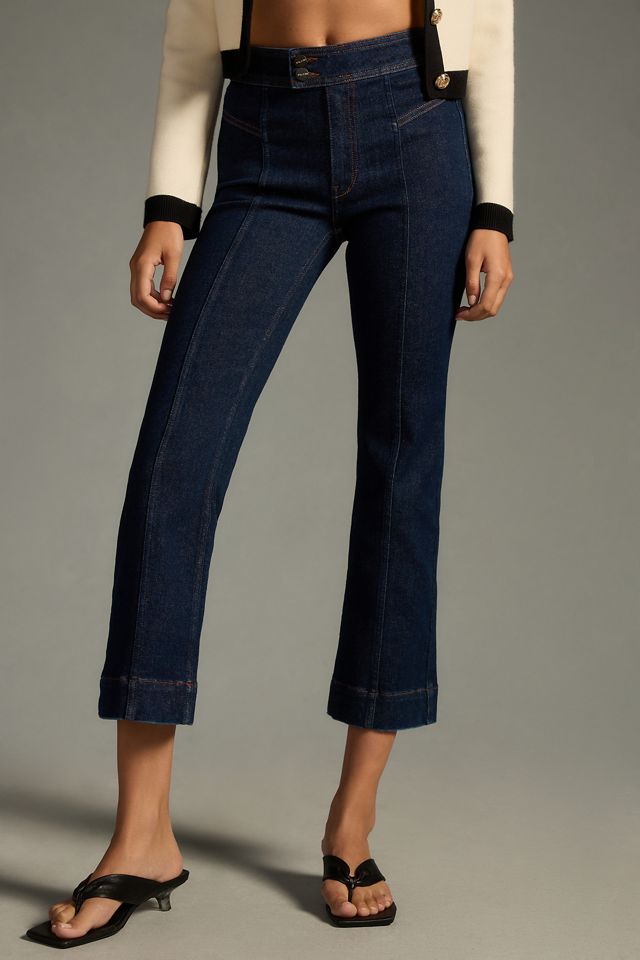 The Nyhavn Mid-Rise Cropped Flare-Leg Jeans #1