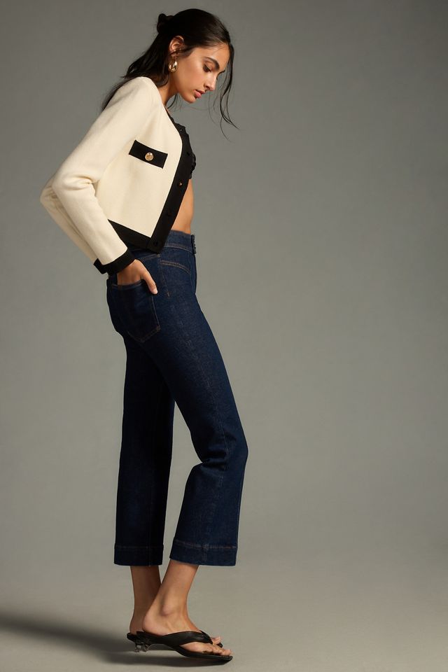 The Nyhavn Mid-Rise Cropped Flare-Leg Jeans #4