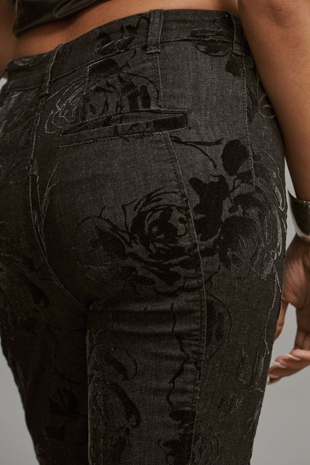 Pilcro Fluted High-Rise Flare Jeans #4