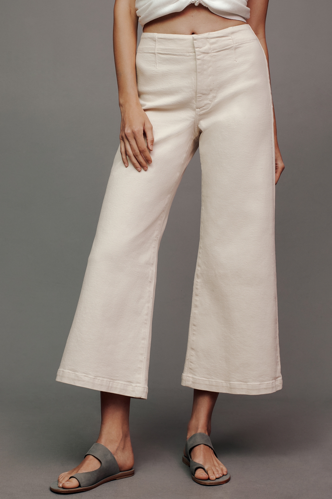 The Kit High-Rise Crop Wide-Leg Pants by Pilcro: Clean Edition