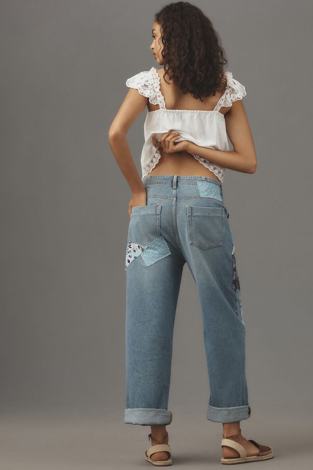 The Lonnie Cuffed High-Rise Crop Jeans by Pilcro: Patchwork Edition #2