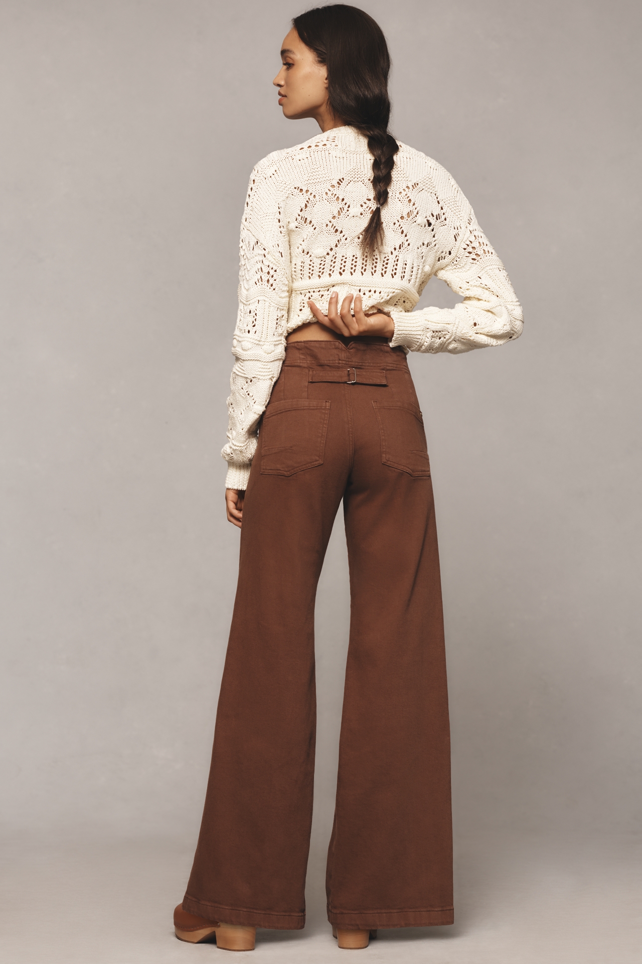 The Kit High-Rise Wide-Leg Utility Trouser Jeans by Pilcro