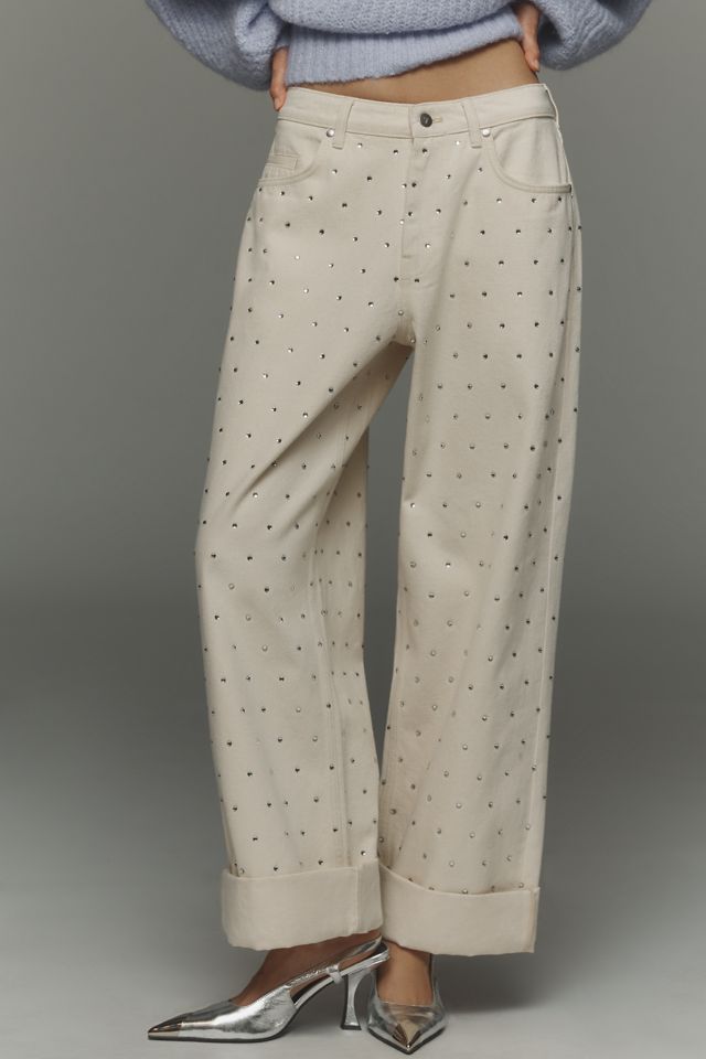 Pilcro Sparkle Relaxed Cuff Jeans #2