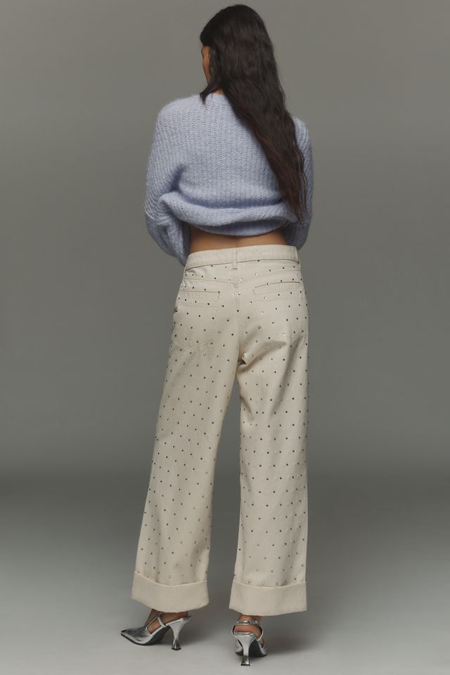 Pilcro Sparkle Relaxed Cuff Jeans #4