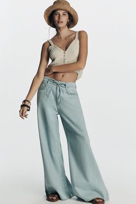 Pilcro Polished Pull-On High-Rise Trouser Jeans