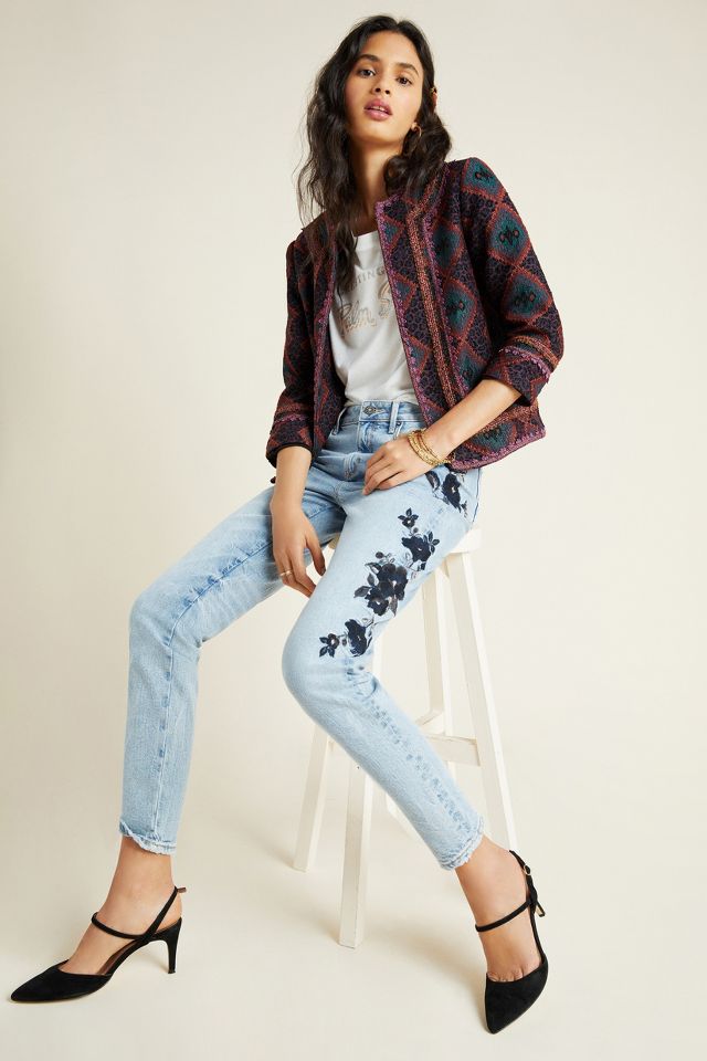 Anthropologie 2024 embroidered jeans