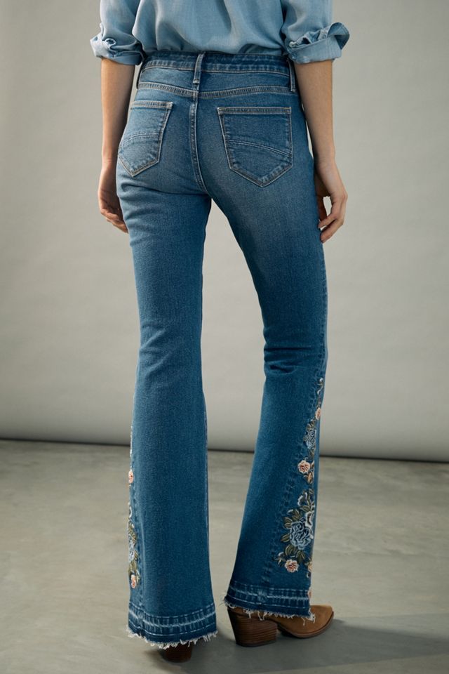 Driftwood Farrah High-Rise Embroidered Bootcut Jeans #2