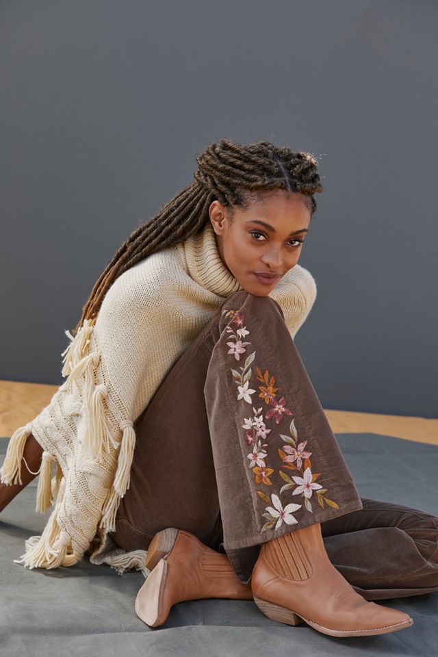 Driftwood Farrah Embroidered Flare Jeans #1