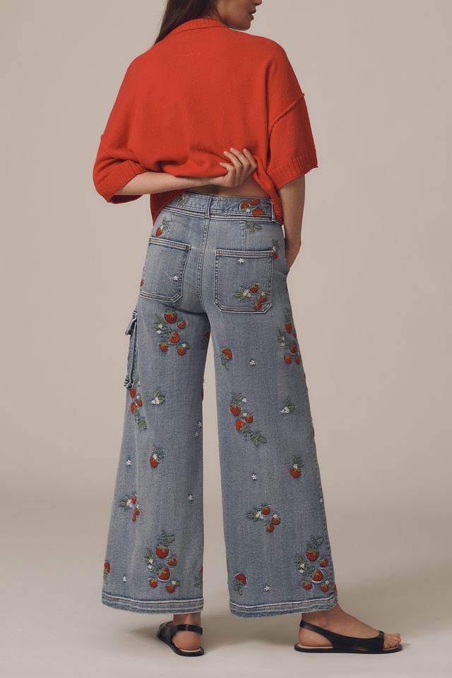 Driftwood Olivia High-Rise Cargo Jeans | Anthropologie