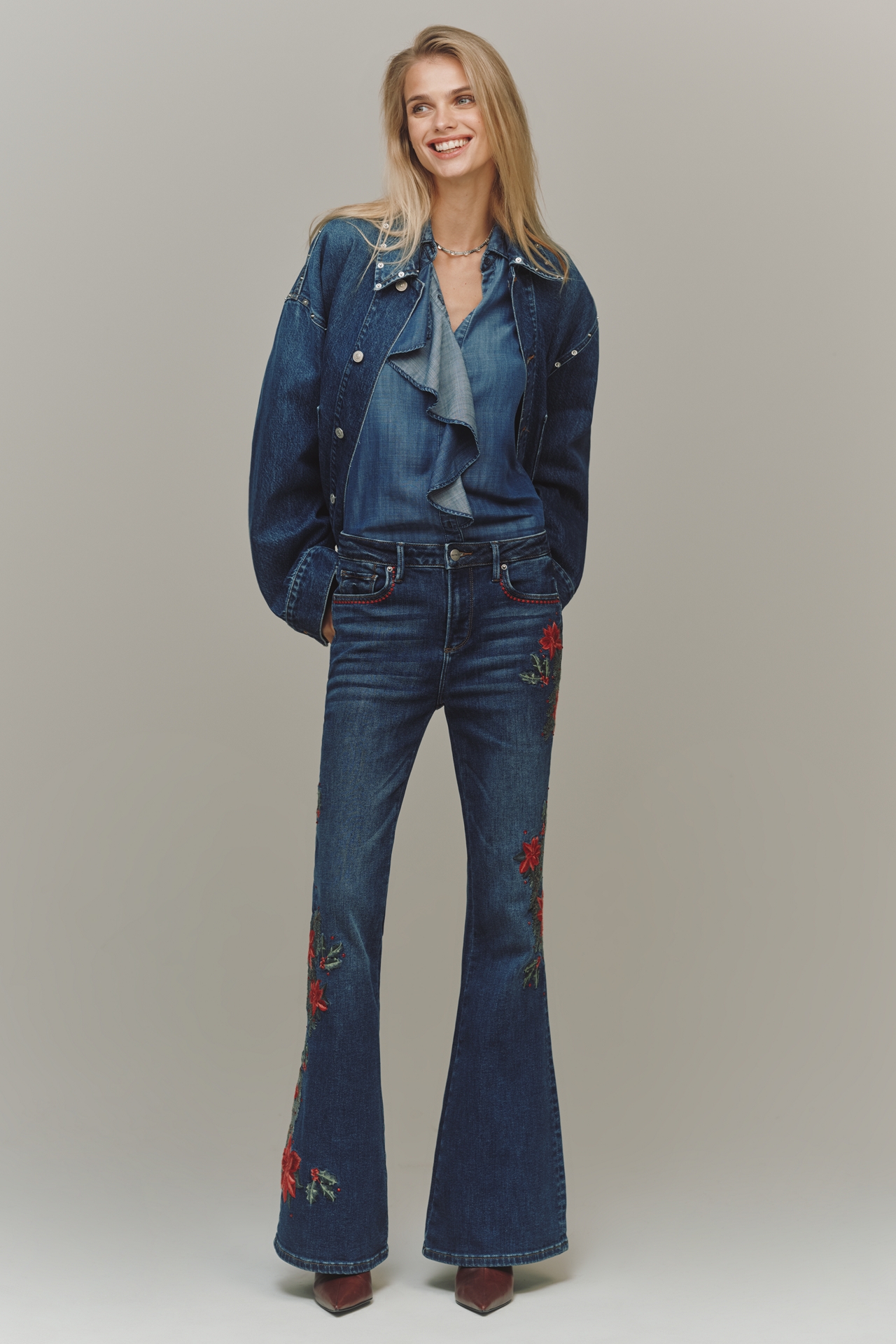 Driftwood Farrah High-Rise Bootleg Jeans