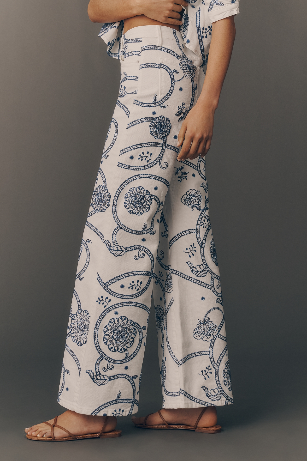 Driftwood Penelope High-Rise Wide-Leg Jeans