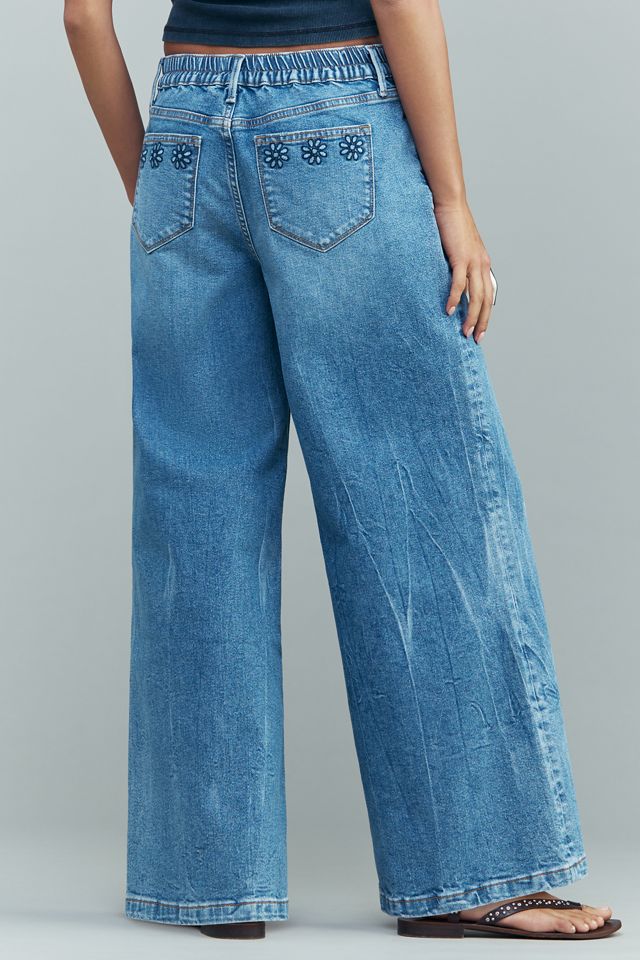 Driftwood Eloise High-Rise Wide-Leg Jeans | Anthropologie