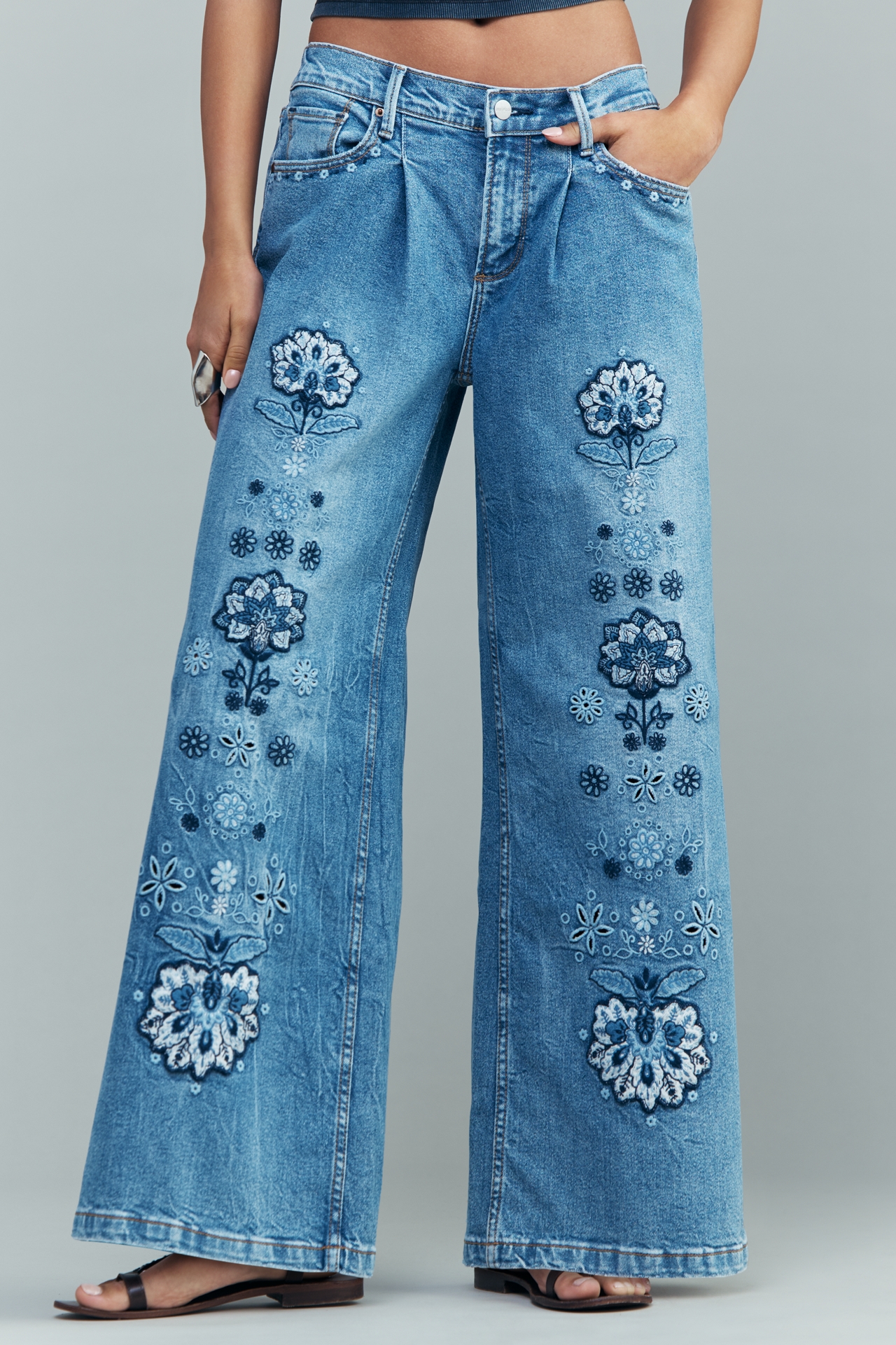 Driftwood Eloise High-Rise Wide-Leg Jeans