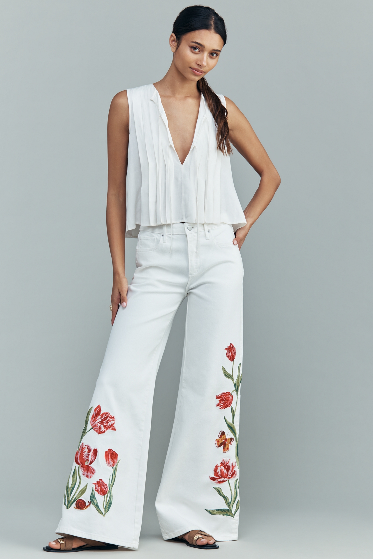 Driftwood Penelope High-Rise Wide Leg Jeans