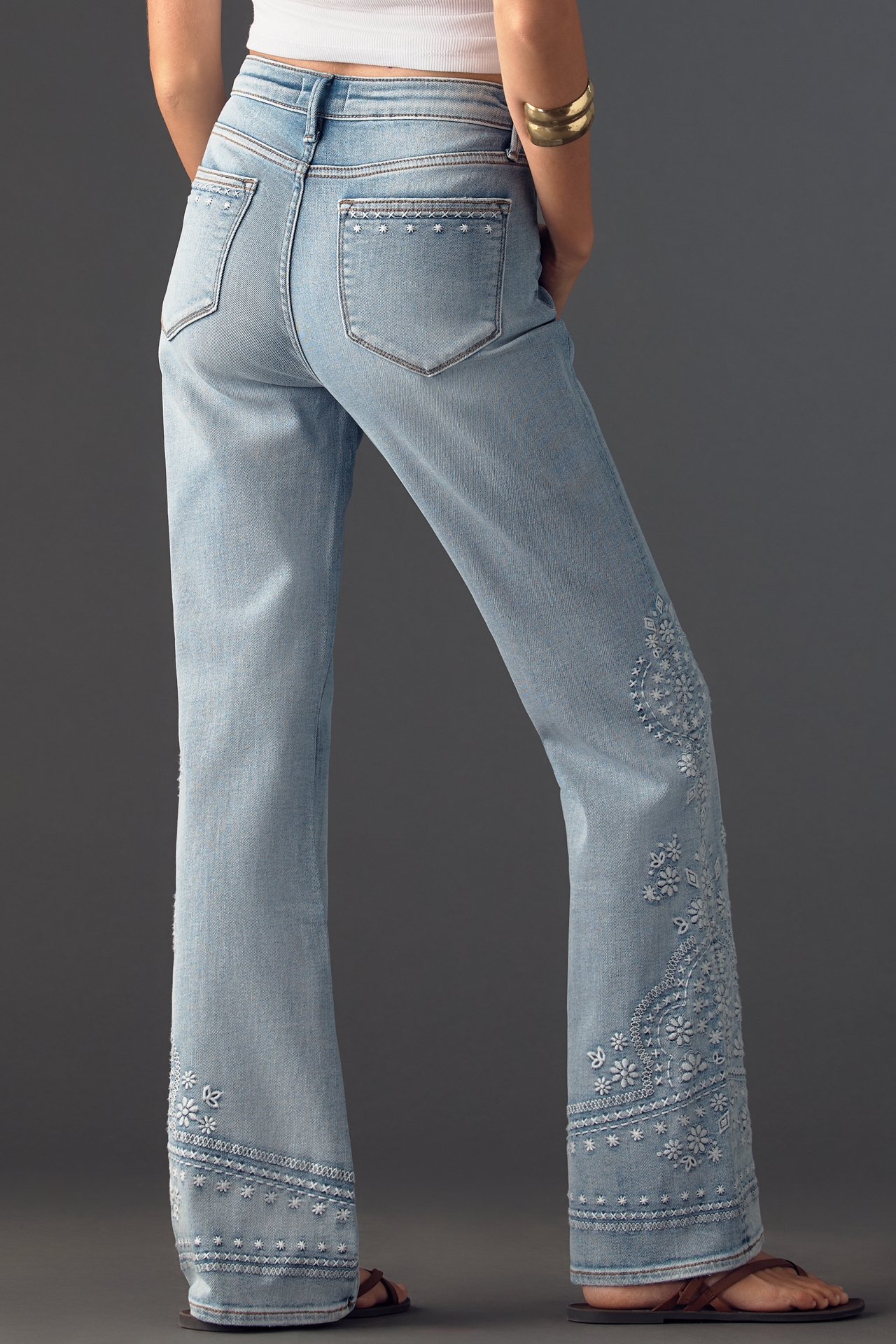 Driftwood Farrah High-Rise Flare Jeans