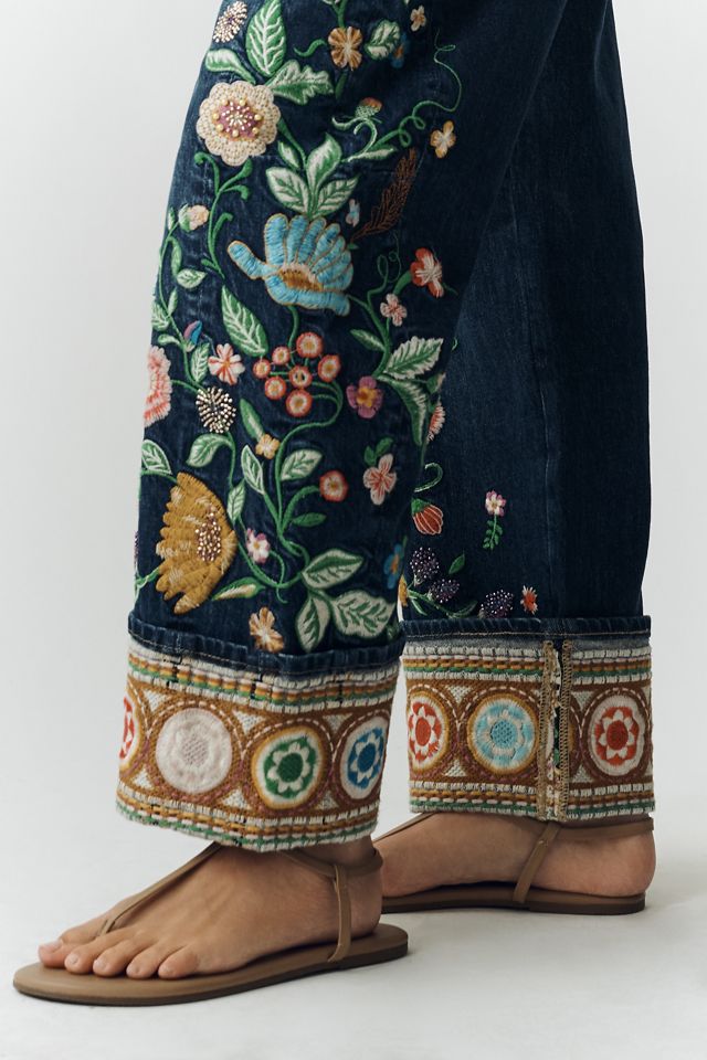 Driftwood High-Rise Cuffed Barrel Jeans #4