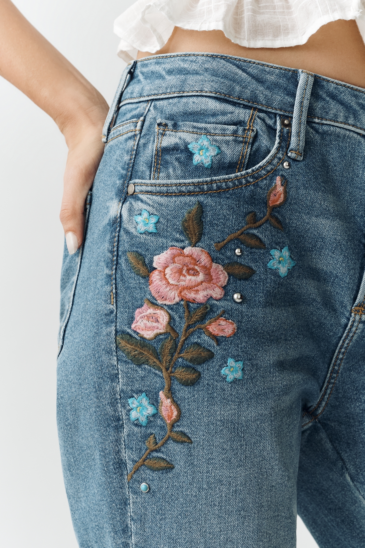 Driftwood Farrah Mid-Rise Flare Jeans