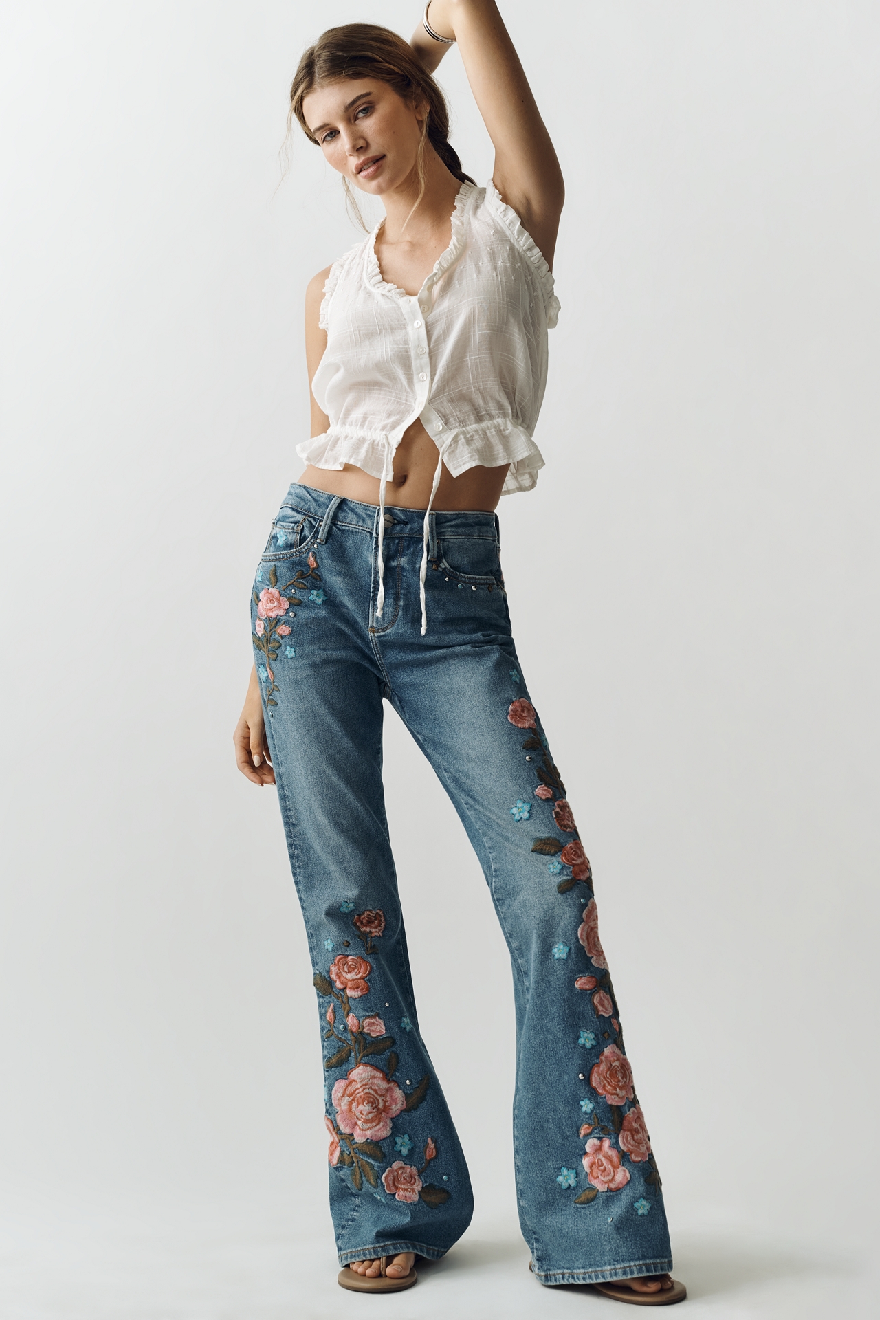 Driftwood Farrah Mid-Rise Flare Jeans