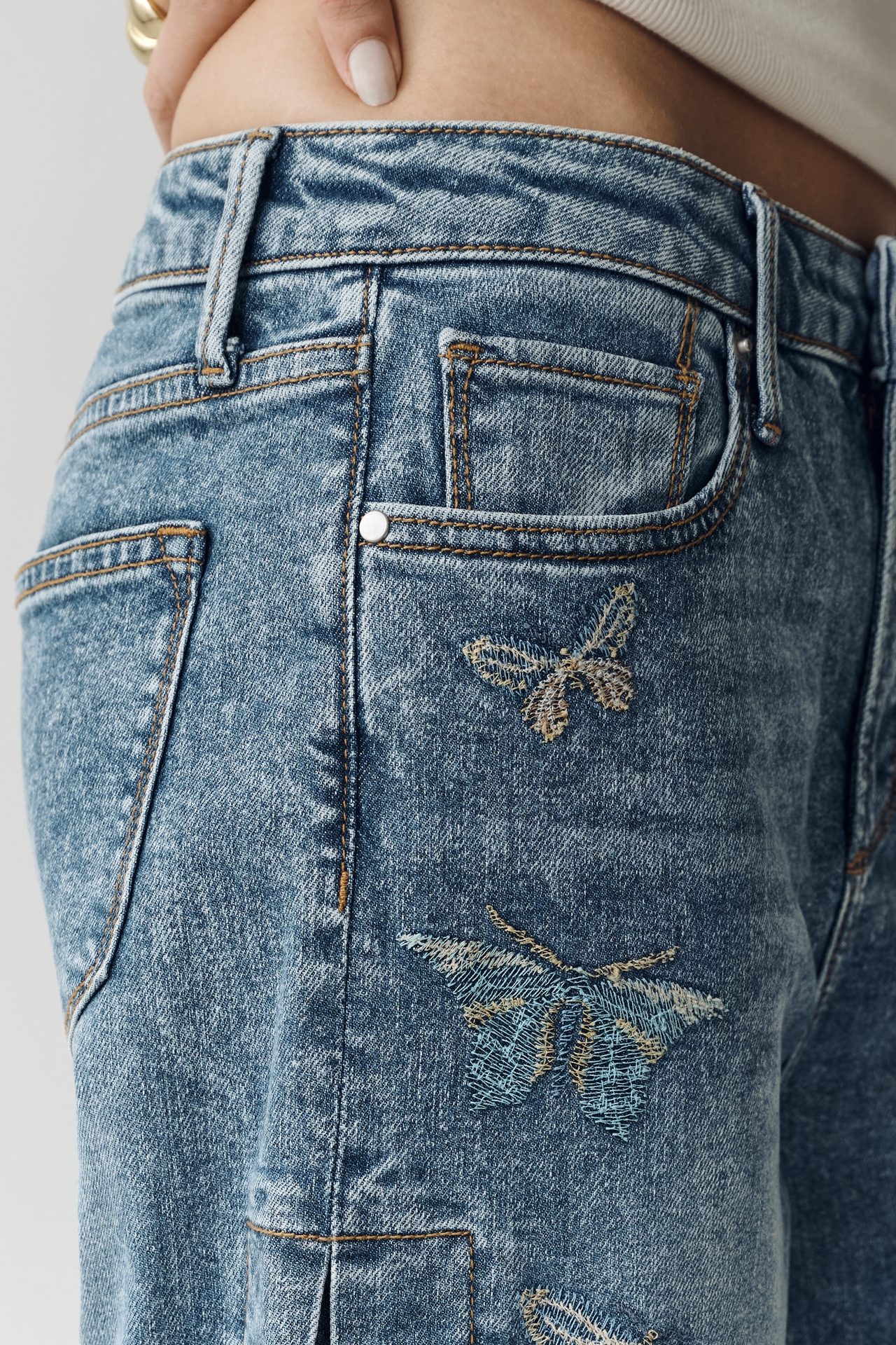 Driftwood Lacey High-Rise Wide-Leg Jeans