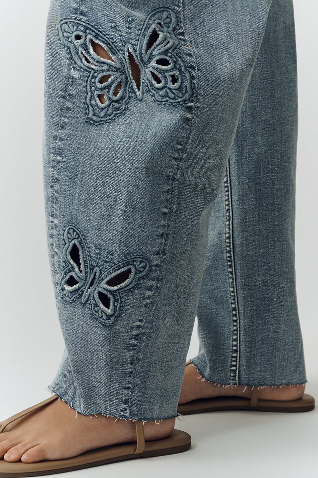 Driftwood Parker High-Rise Barrel Jeans | Anthropologie
