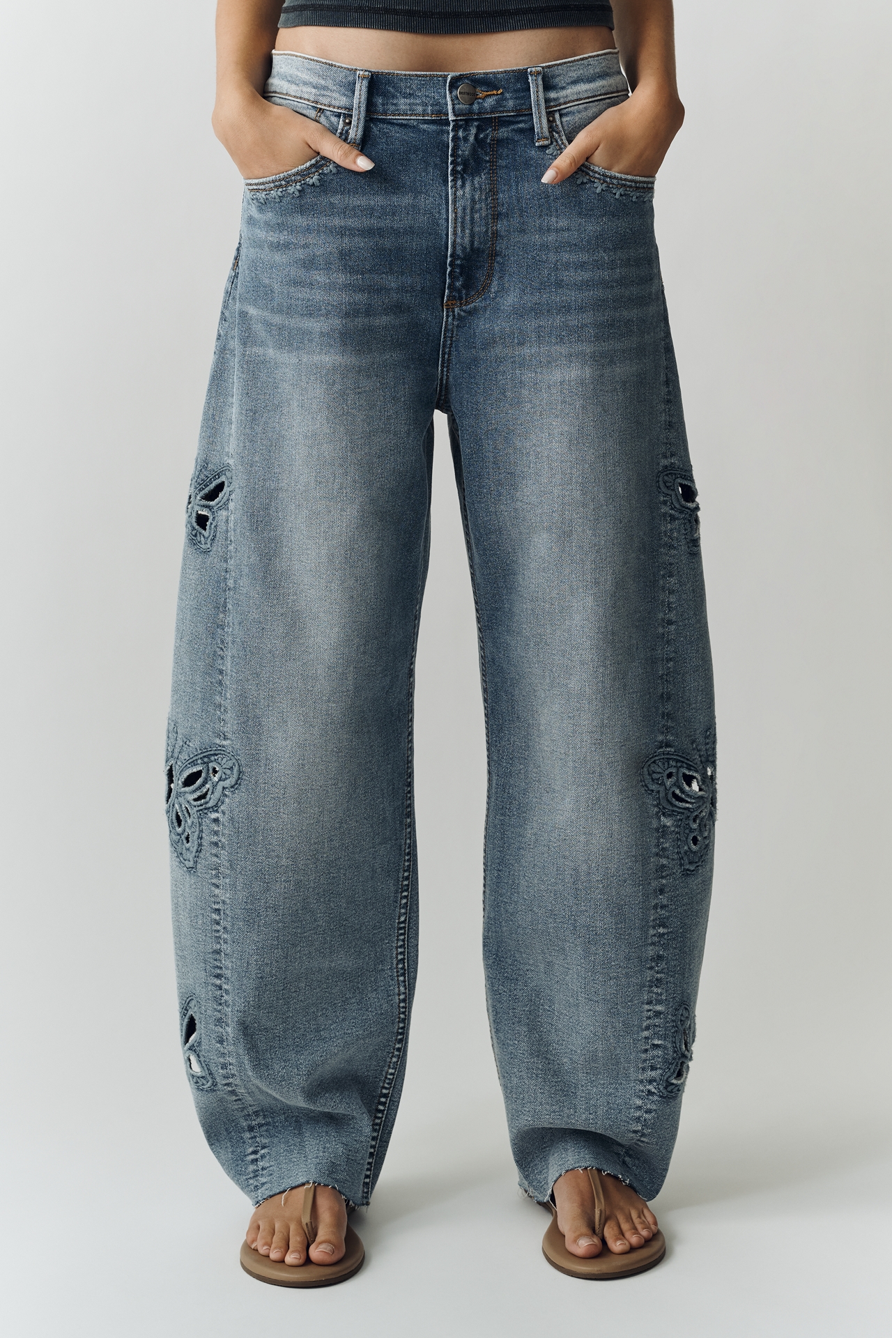 Driftwood Parker High-Rise Barrel Jeans