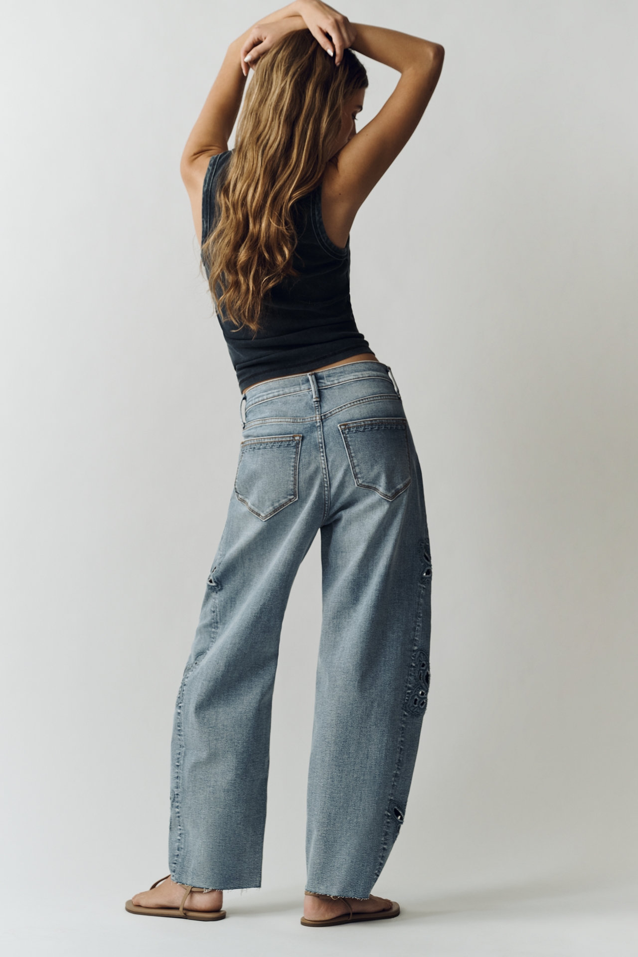 Driftwood Parker High-Rise Barrel Jeans