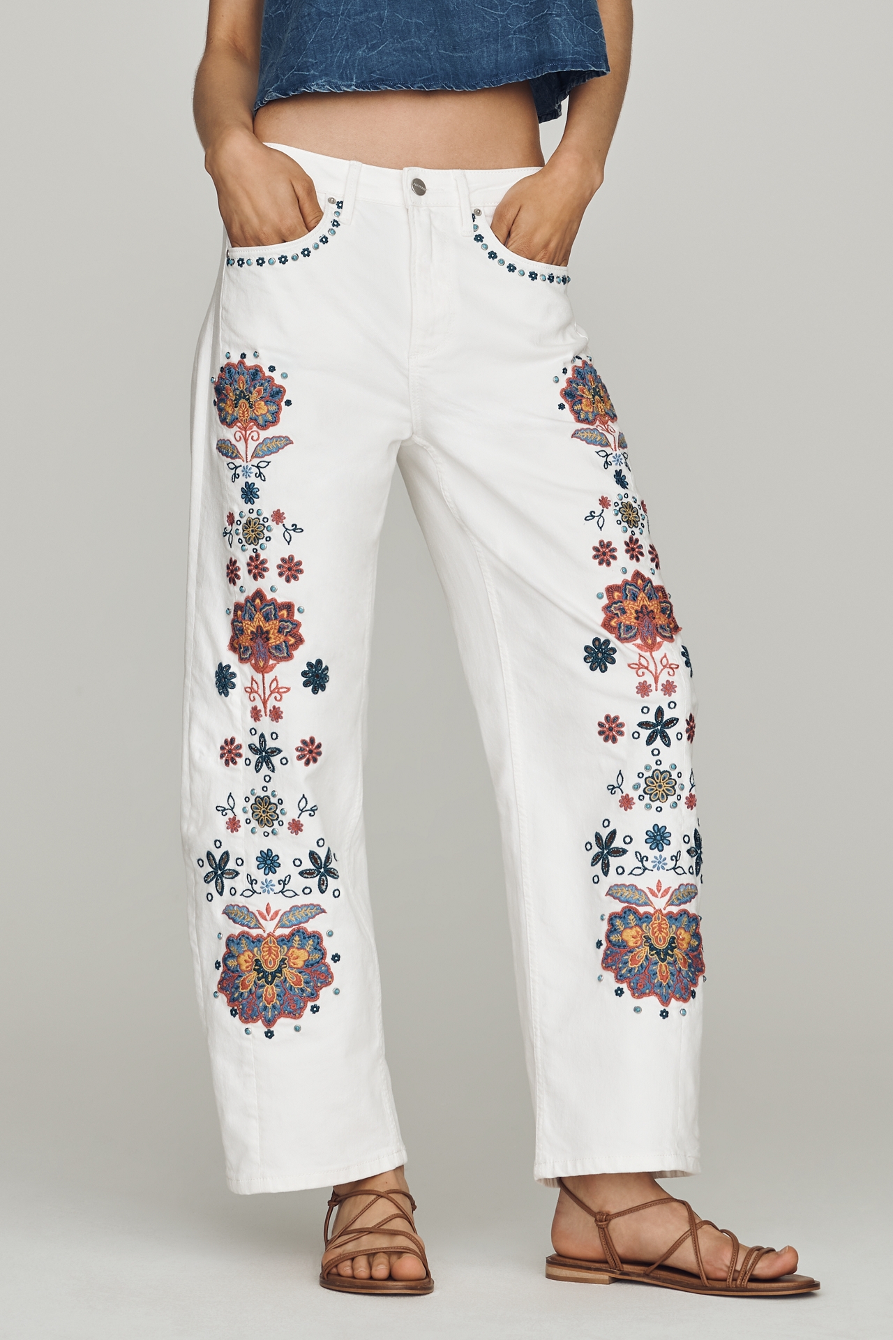 Driftwood Elaine High-Rise Barrel Jeans