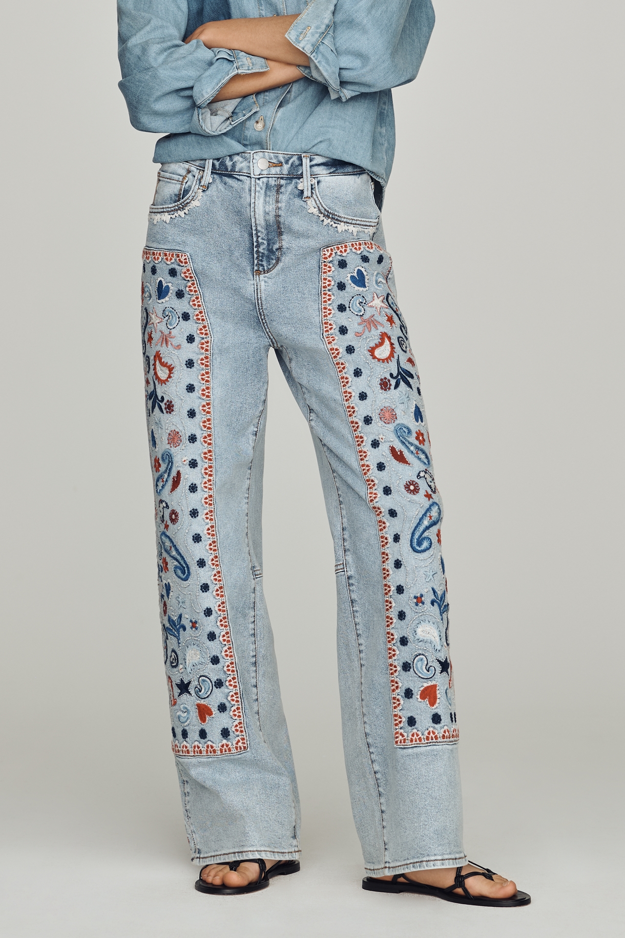 Driftwood Carpenter High-Rise Barrel Jeans