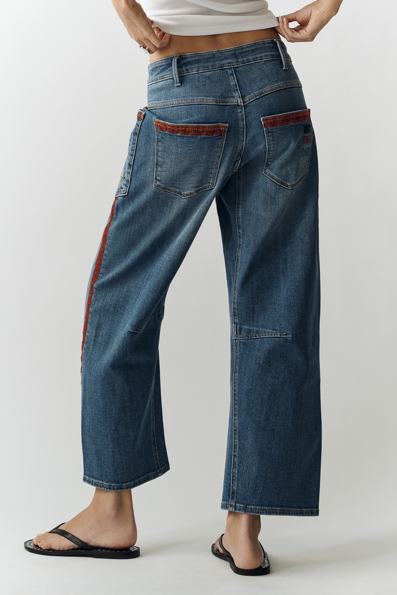 Driftwood Mahjong High-Rise Tapered Jeans
