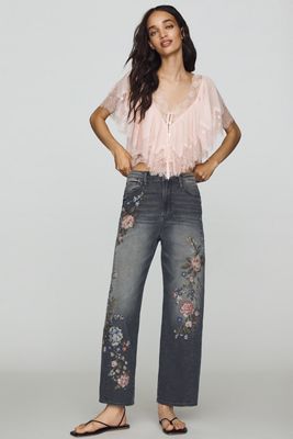Driftwood Lucy High-Rise Tapered Barrel Jeans
