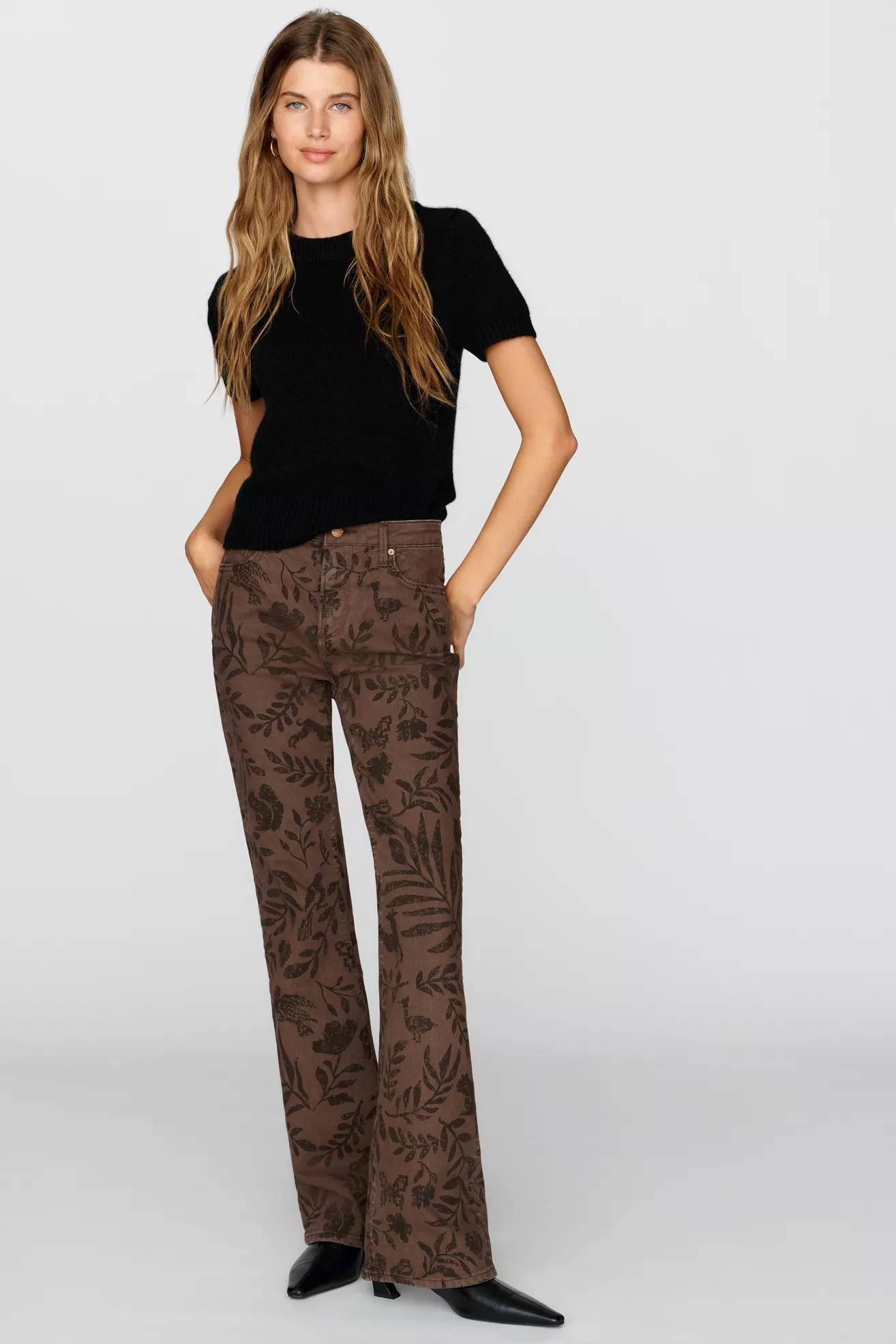 Driftwood Wyatt High Rise Flare Jeans