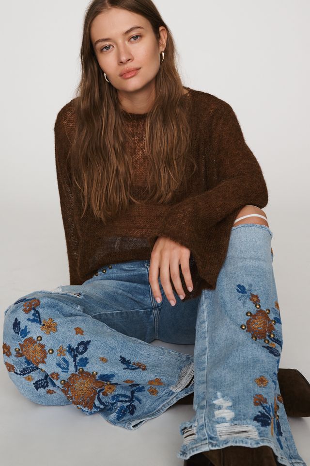 Driftwood Marlena High-Rise Wide-Leg Jeans #1