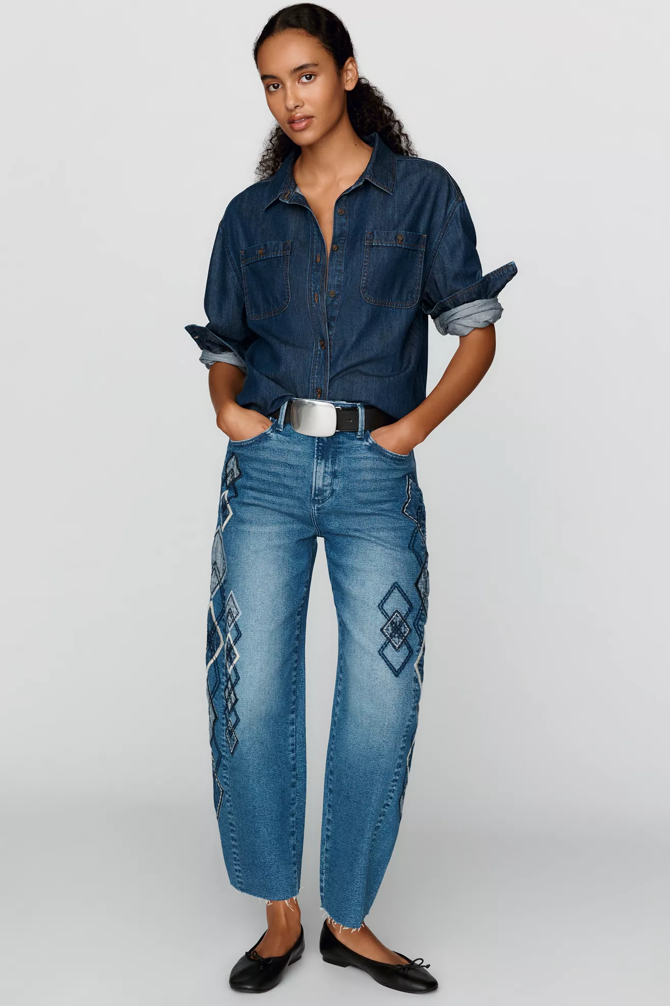 Driftwood Parker High Rise Barrel Jeans