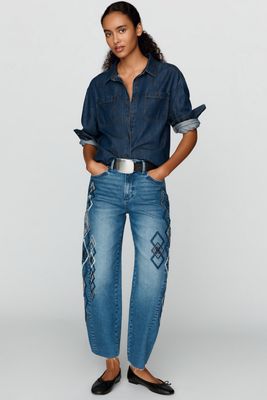 Driftwood Parker High Rise Barrel Jeans